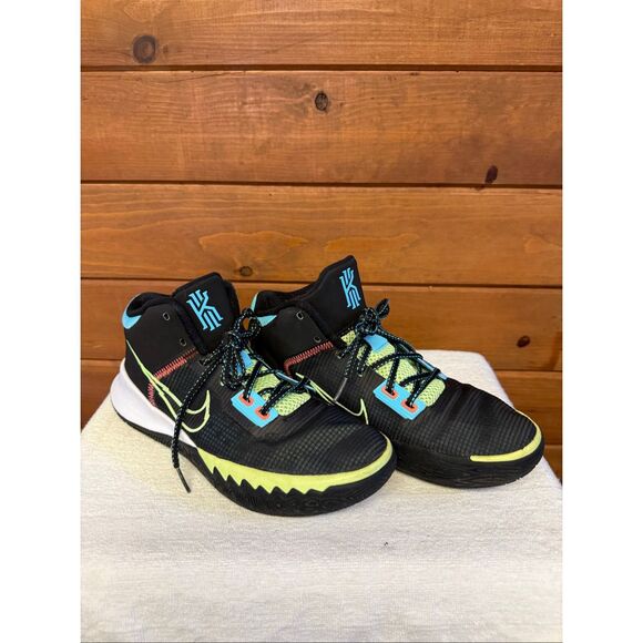 Nike Kyrie Flytrap 4 basketball shoes Black/Lagoon Pulse/Bright Mango/Glow Lime main image 5
